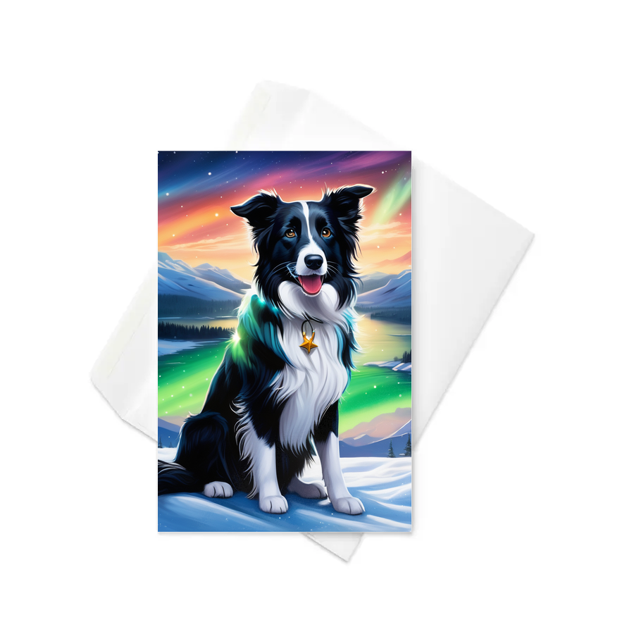 PugMug Custom Border Collie Greeting Card