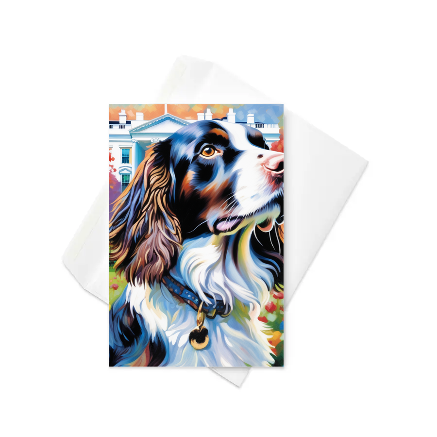 PugMug Custom English Springer Spaniel Greeting Card