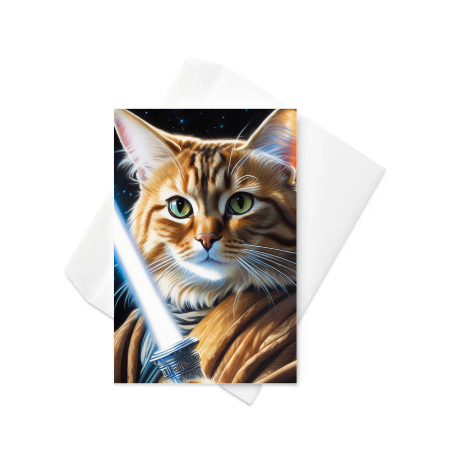 PugMug Custom Tabby Exotic Cat Greeting Card