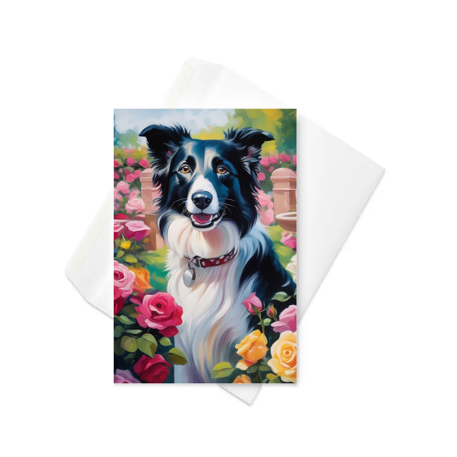 PugMug Custom Border Collie Greeting Card