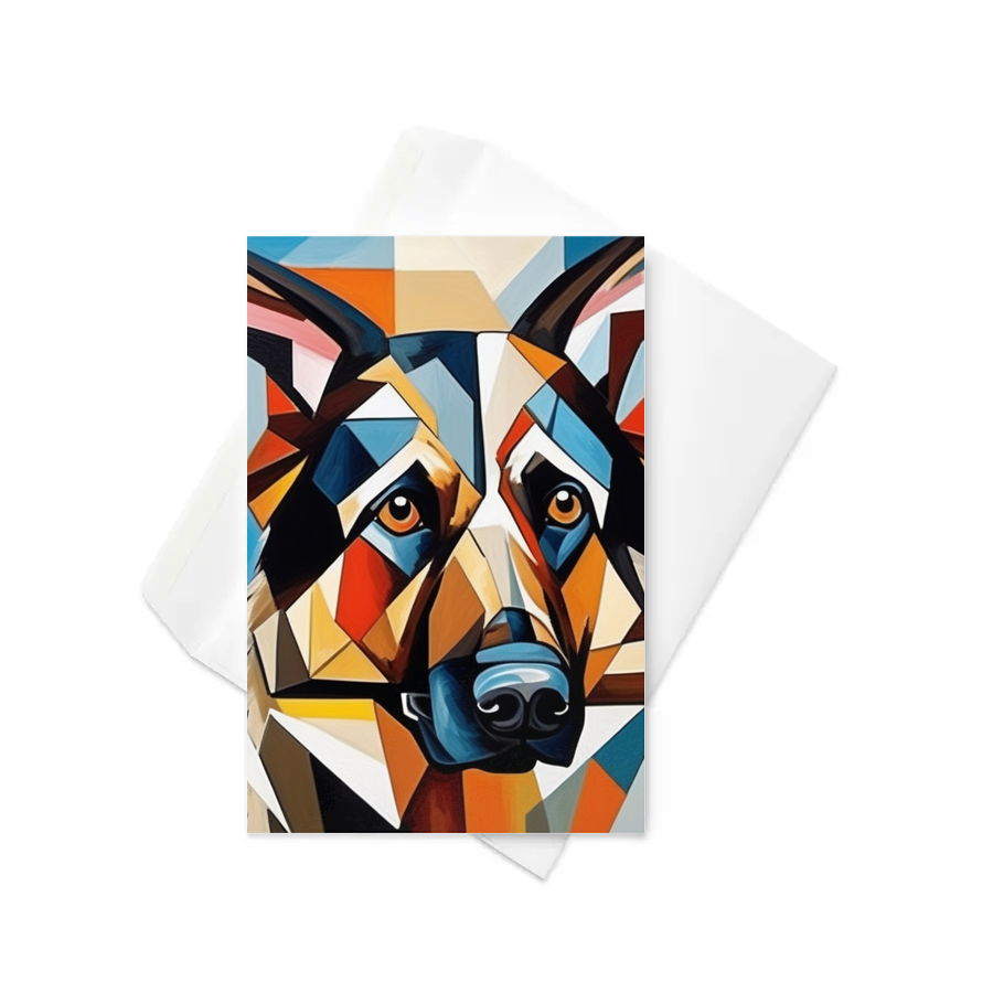 PugMug Custom German Shepherd Dog Greeting Card