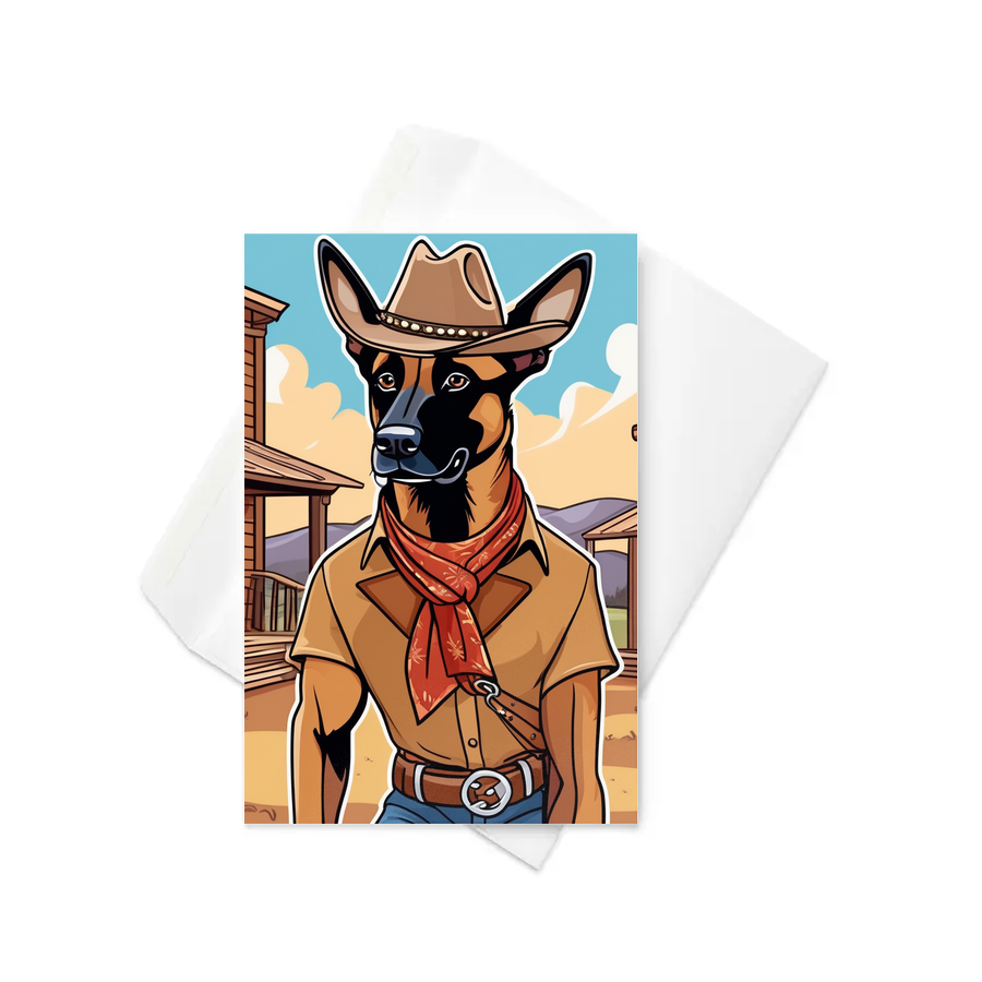 PugMug Custom Belgian Malinois Greeting Card