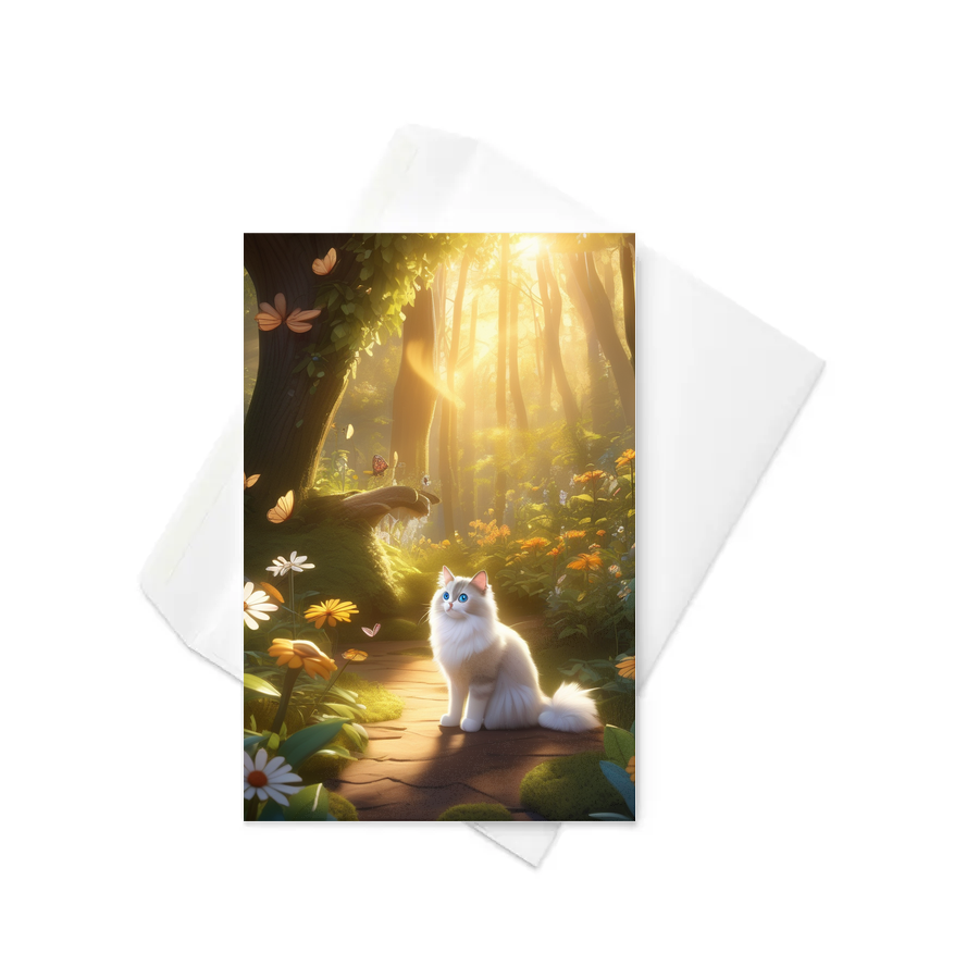 PugMug Custom Tabby Ragdoll Cat Greeting Card