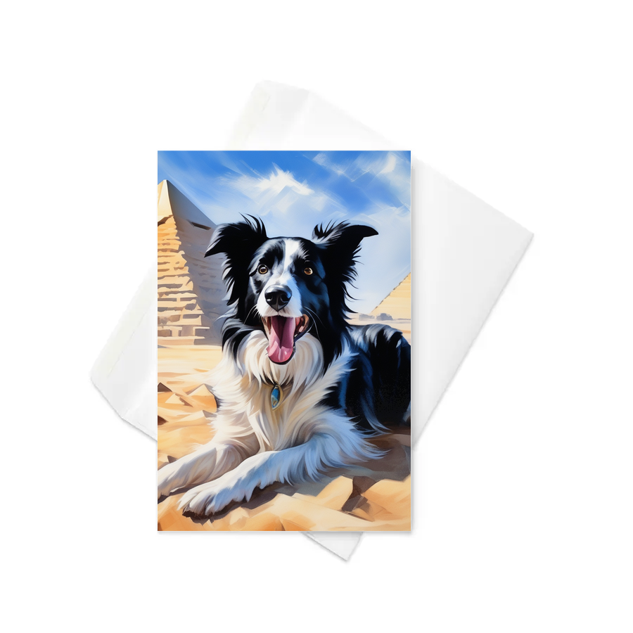 PugMug Custom Border Collie Greeting Card