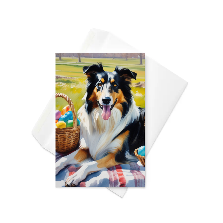 PugMug Custom Collie Greeting Card
