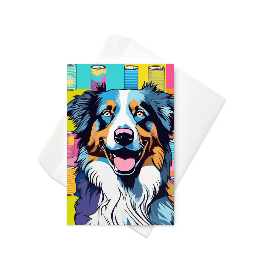 PugMug Custom Australian Shepherd Dog Greeting Card