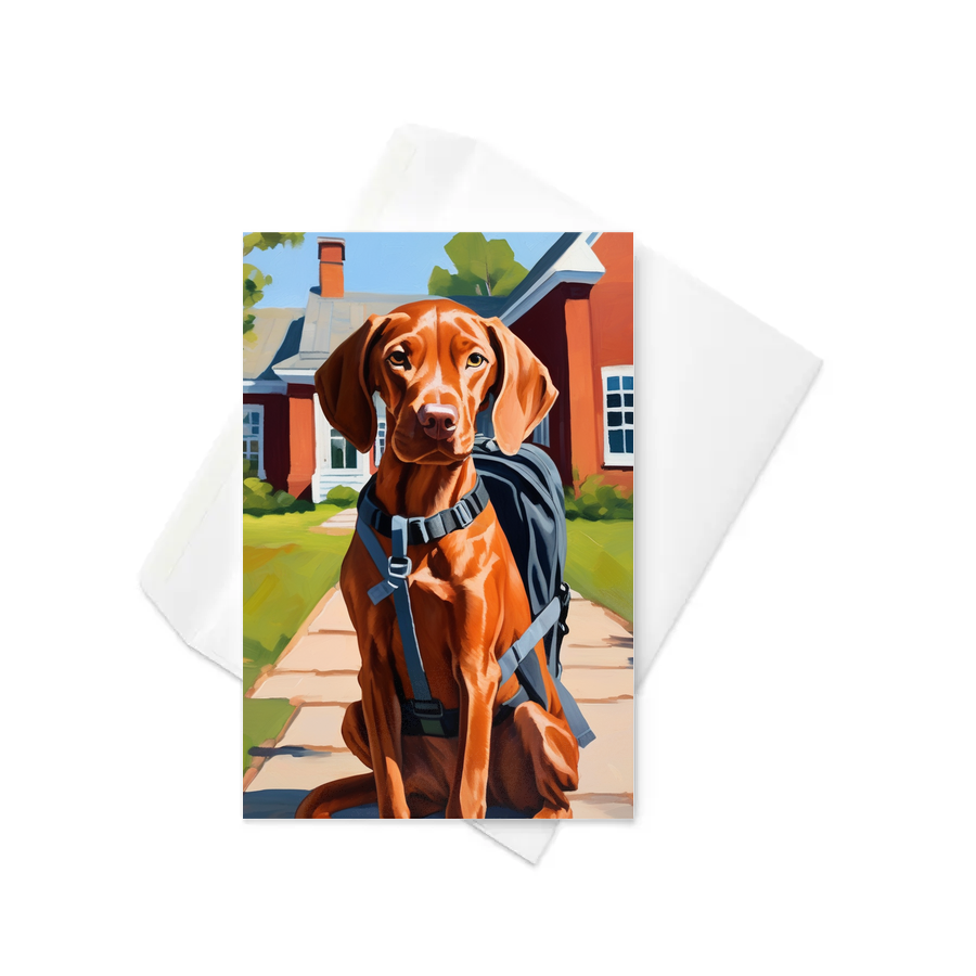 PugMug Custom Vizsla Greeting Card