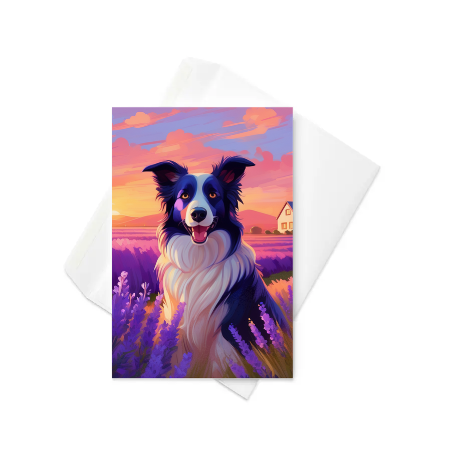 PugMug Custom Border Collie Greeting Card