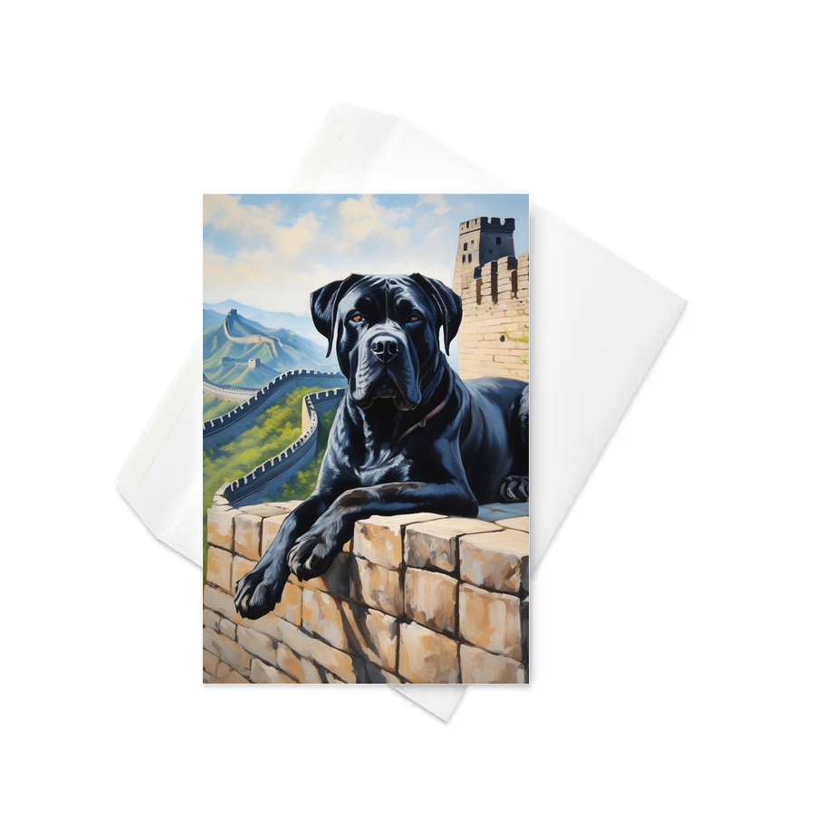 PugMug Custom Cane Corso Greeting Card