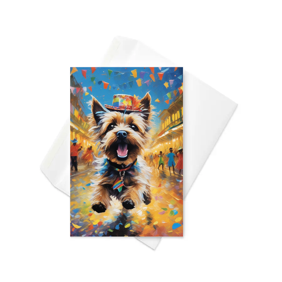 PugMug Custom Cairn Terrier Greeting Card