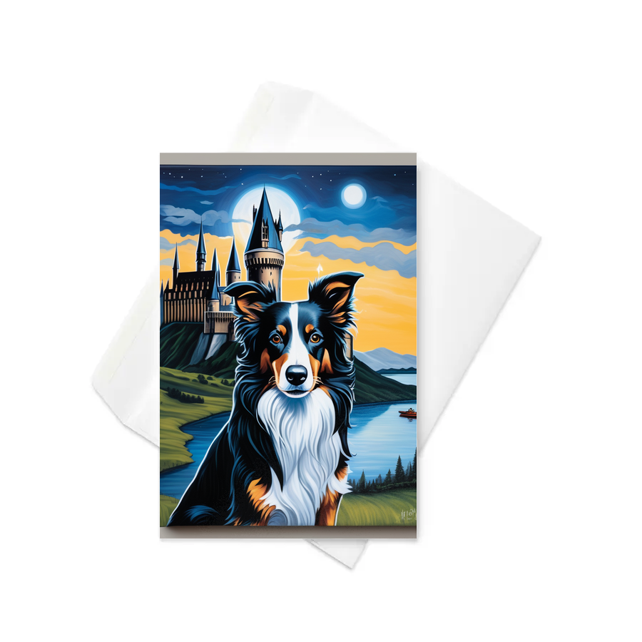 PugMug Custom Border Collie Greeting Card