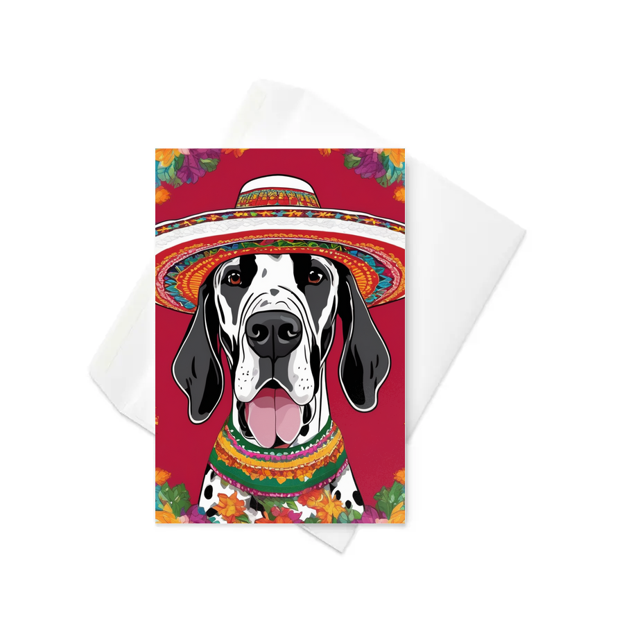 PugMug Custom Great Dane Greeting Card