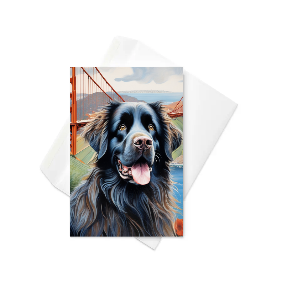PugMug Custom Newfoundland Greeting Card