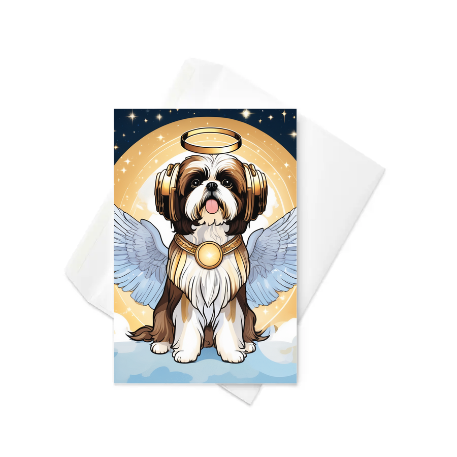 PugMug Custom Shih Tzu Greeting Card