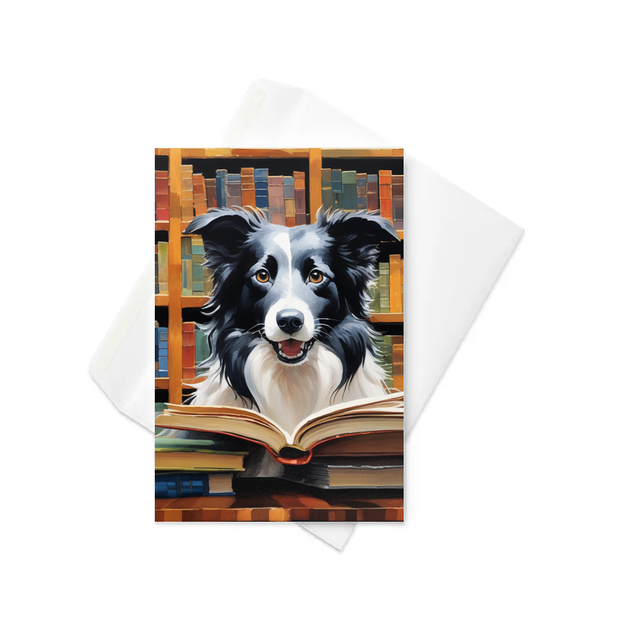 PugMug Custom Border Collie Greeting Card