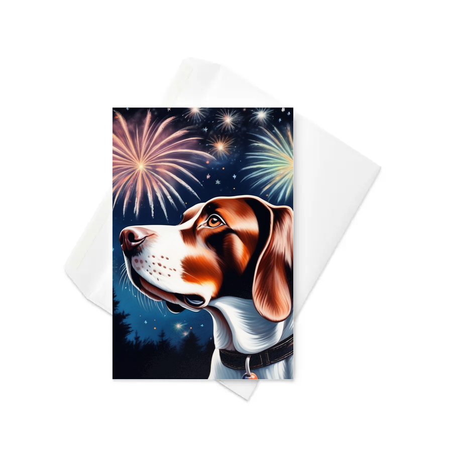 PugMug Custom Pointer Dog Greeting Card