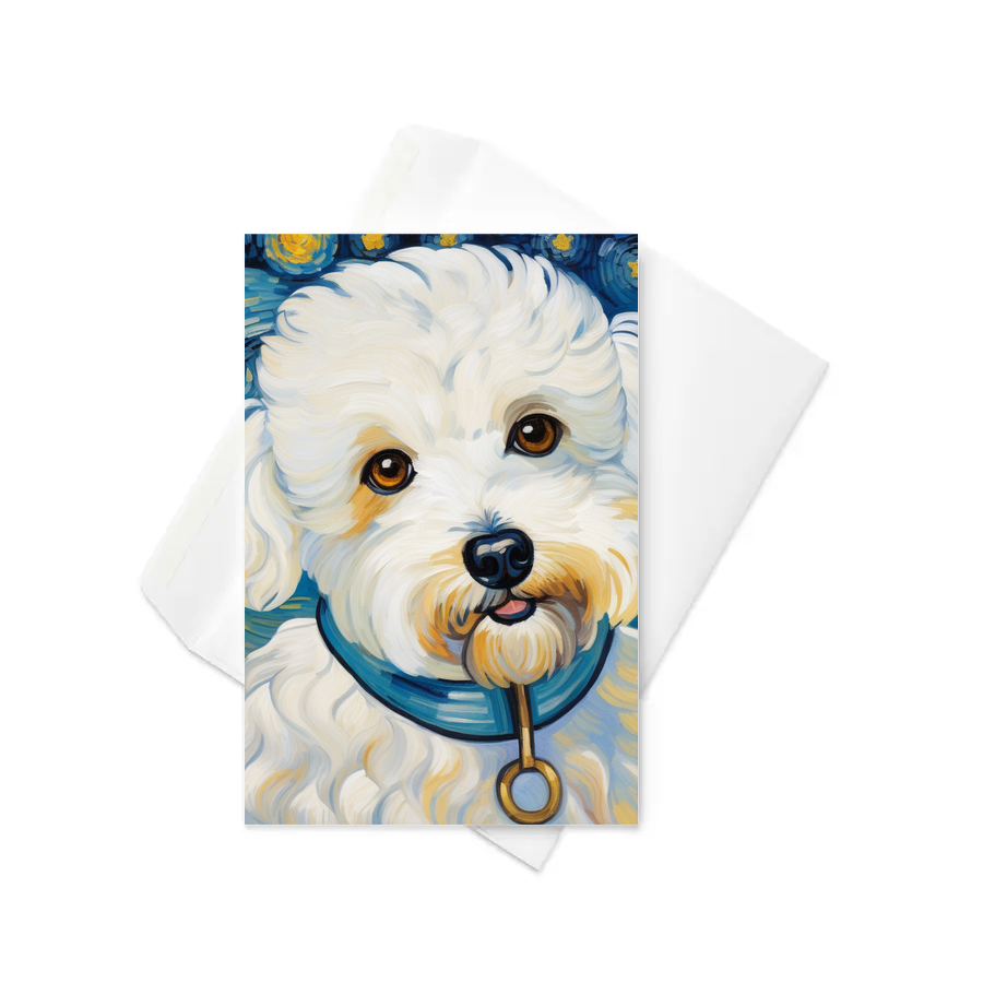 PugMug Custom Bichons Frise Greeting Card