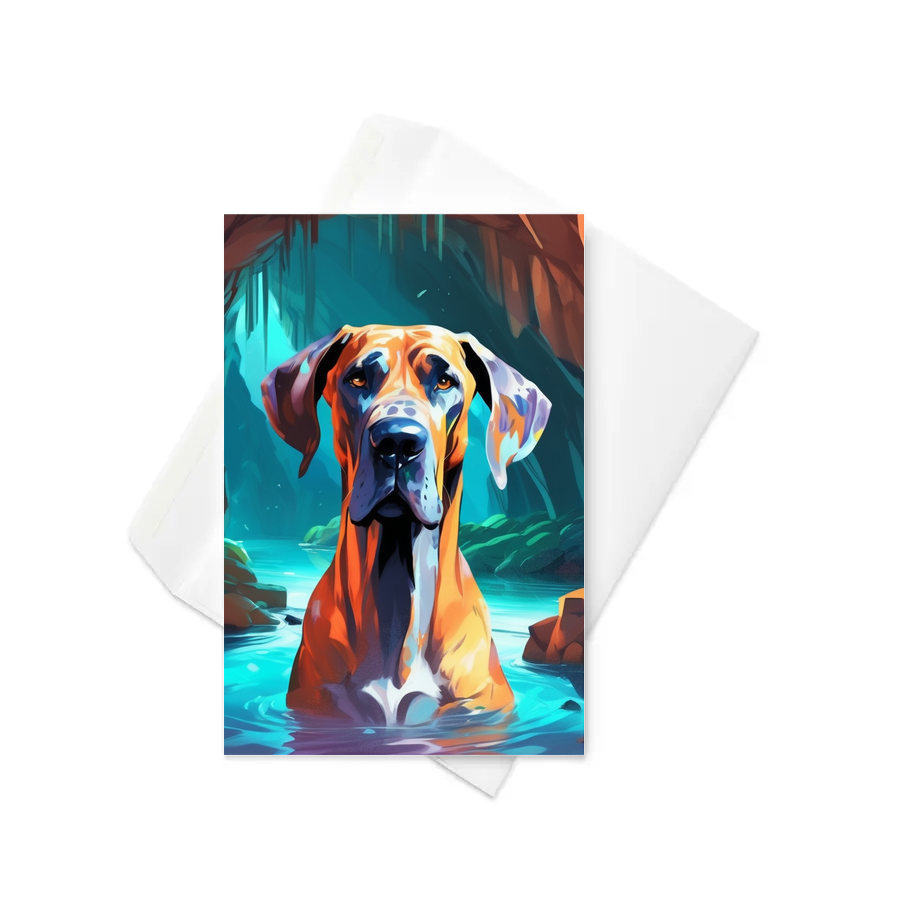 PugMug Custom Great Dane Greeting Card
