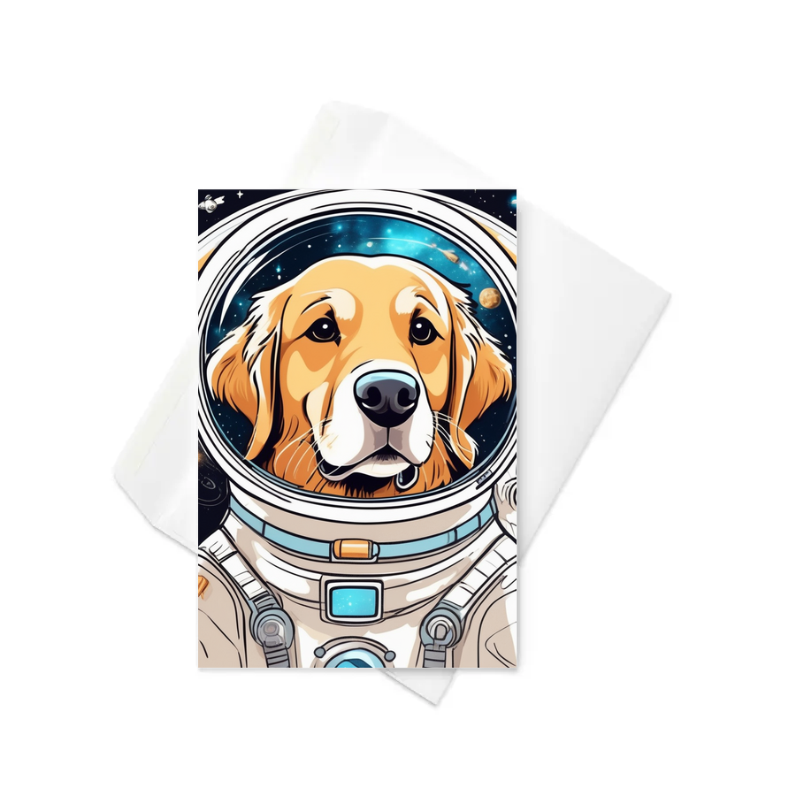 PugMug Custom Golden Retriever Greeting Card