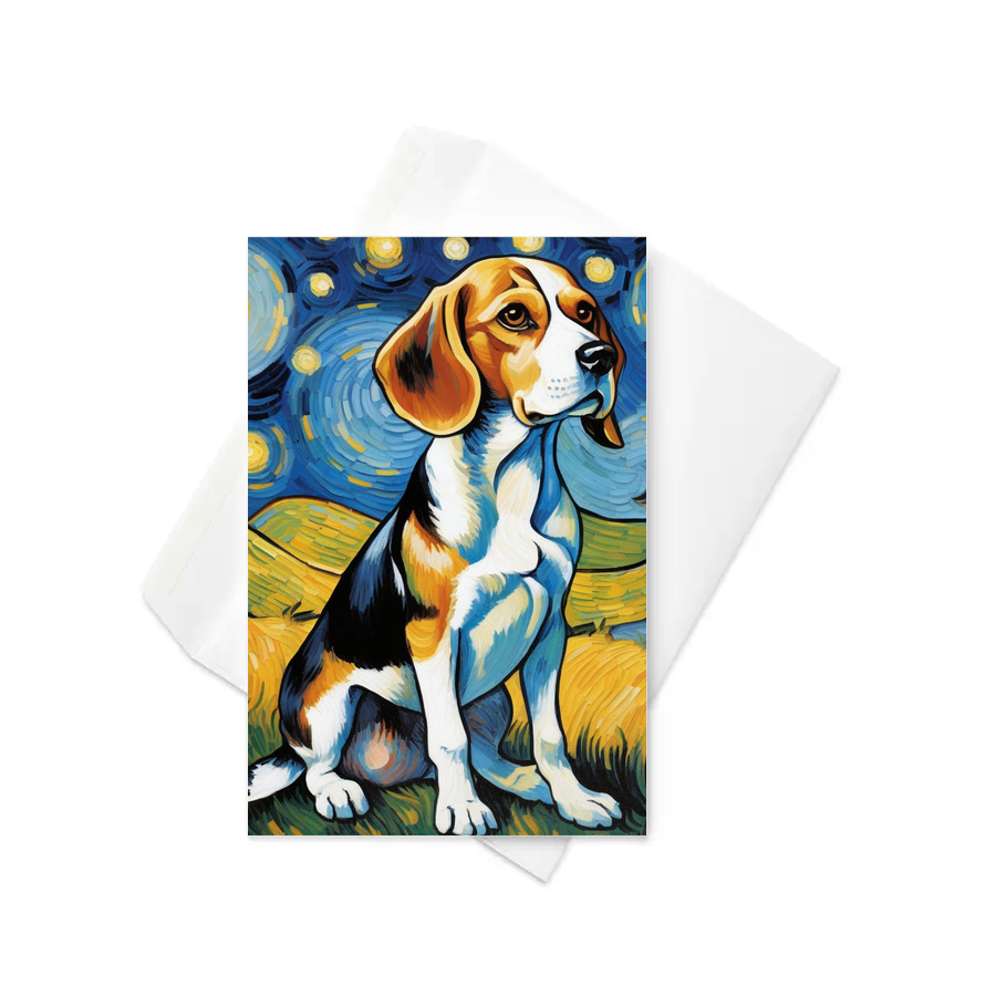 PugMug Custom Beagle Greeting Card