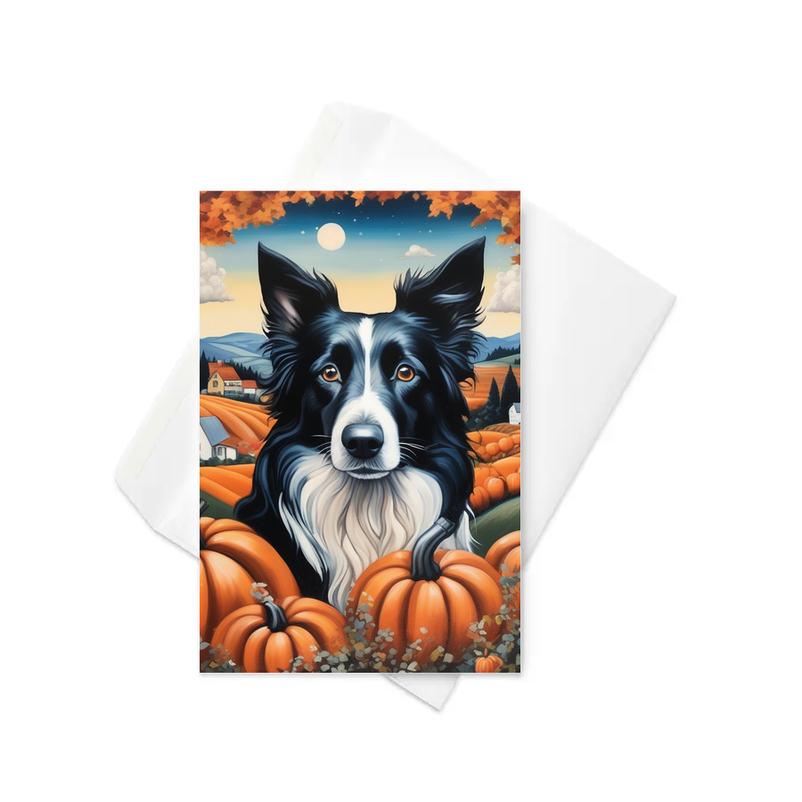 PugMug Custom Border Collie Greeting Card