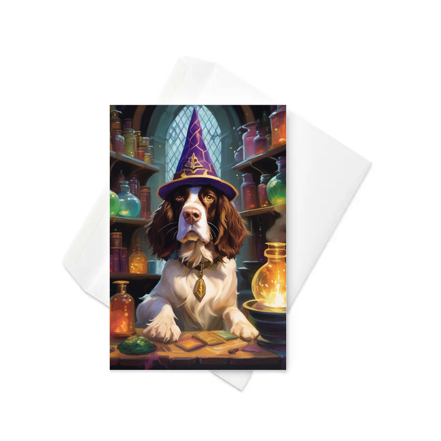 PugMug Custom English Springer Spaniel Greeting Card