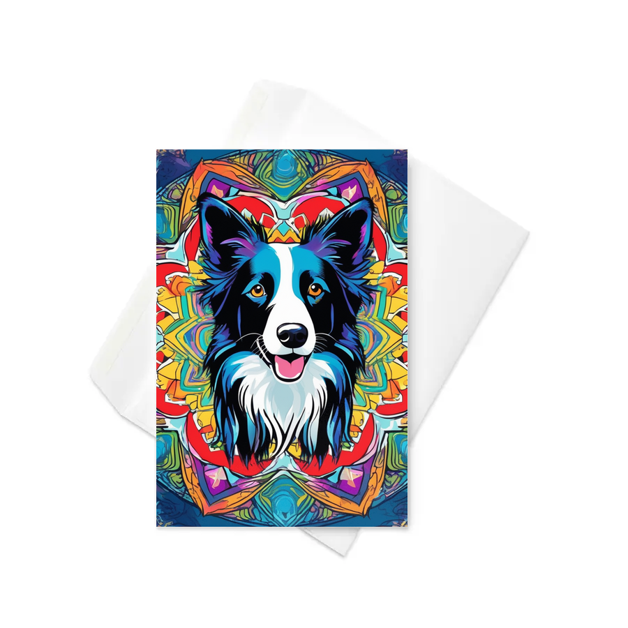 PugMug Custom Border Collie Greeting Card
