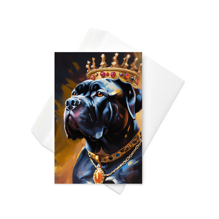 PugMug Custom Cane Corso Greeting Card