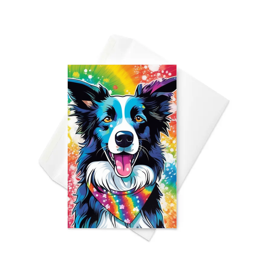 PugMug Custom Border Collie Greeting Card