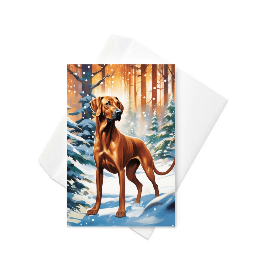 PugMug Custom Rhodesian Ridgeback Greeting Card