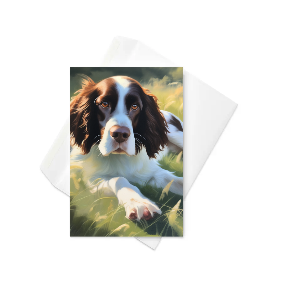 PugMug Custom English Springer Spaniel Greeting Card