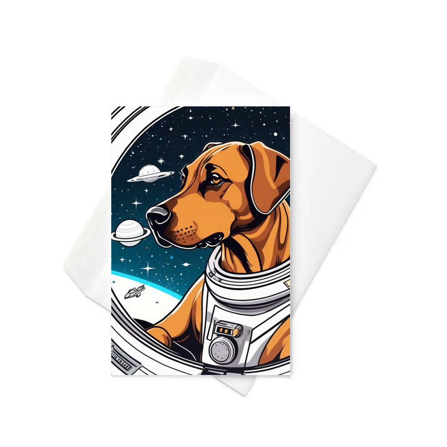 PugMug Custom Rhodesian Ridgeback Greeting Card
