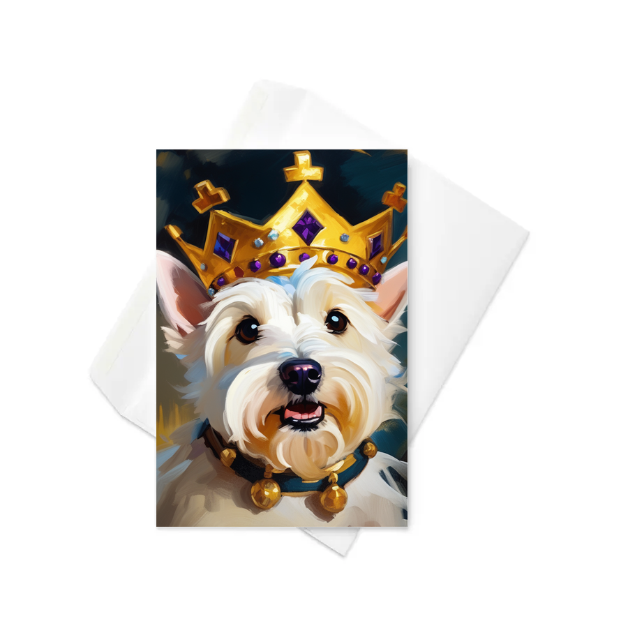 PugMug Custom West Highland White Terrier Greeting Card