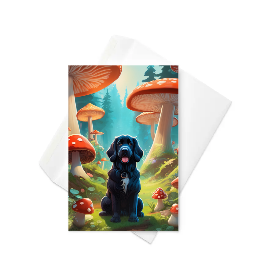 PugMug Custom Newfoundland Greeting Card