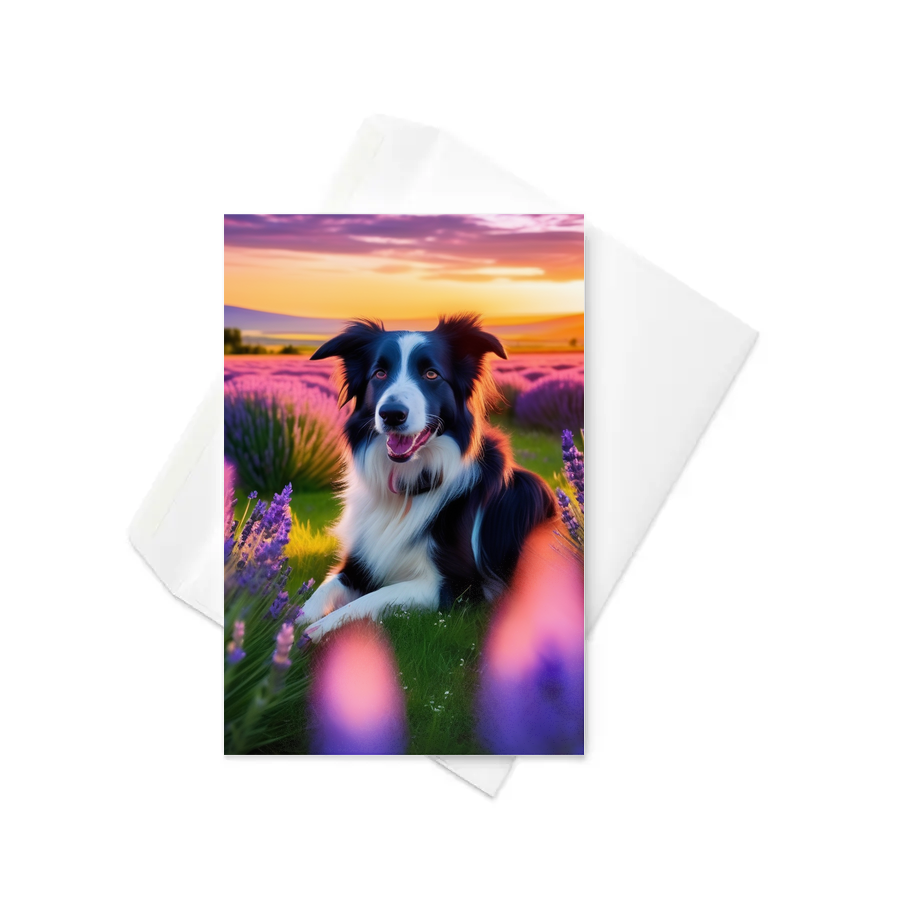 PugMug Custom Border Collie Greeting Card