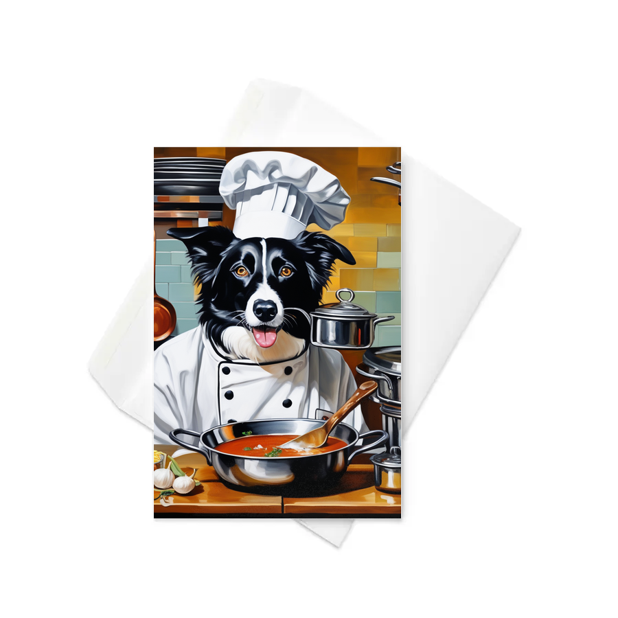 PugMug Custom Border Collie Greeting Card