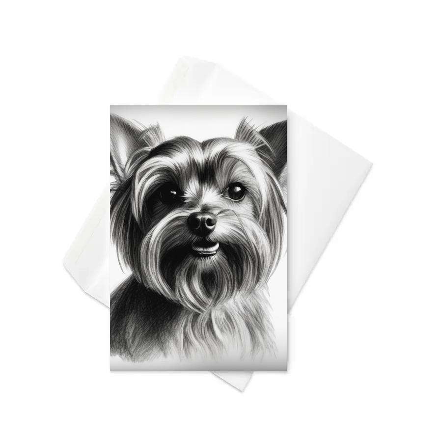 PugMug Custom Yorkshire Terrier Greeting Card
