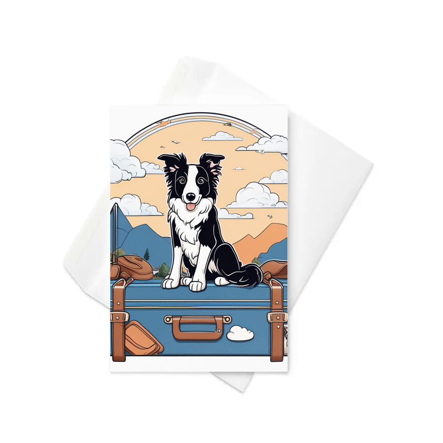 PugMug Custom Border Collie Greeting Card