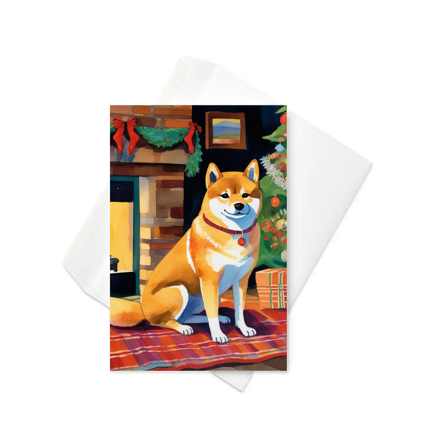 PugMug Custom Shiba Inu Greeting Card