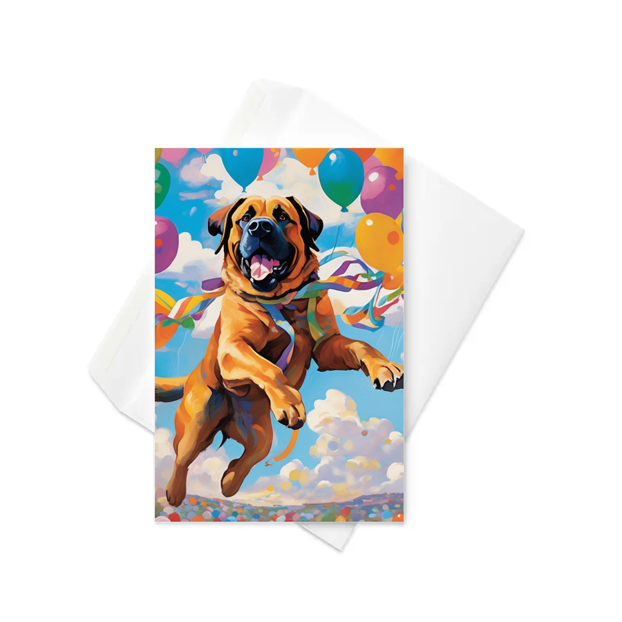 PugMug Custom Mastiff Greeting Card