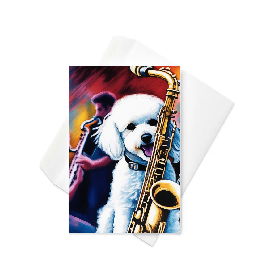 PugMug Custom Bichons Frise Greeting Card