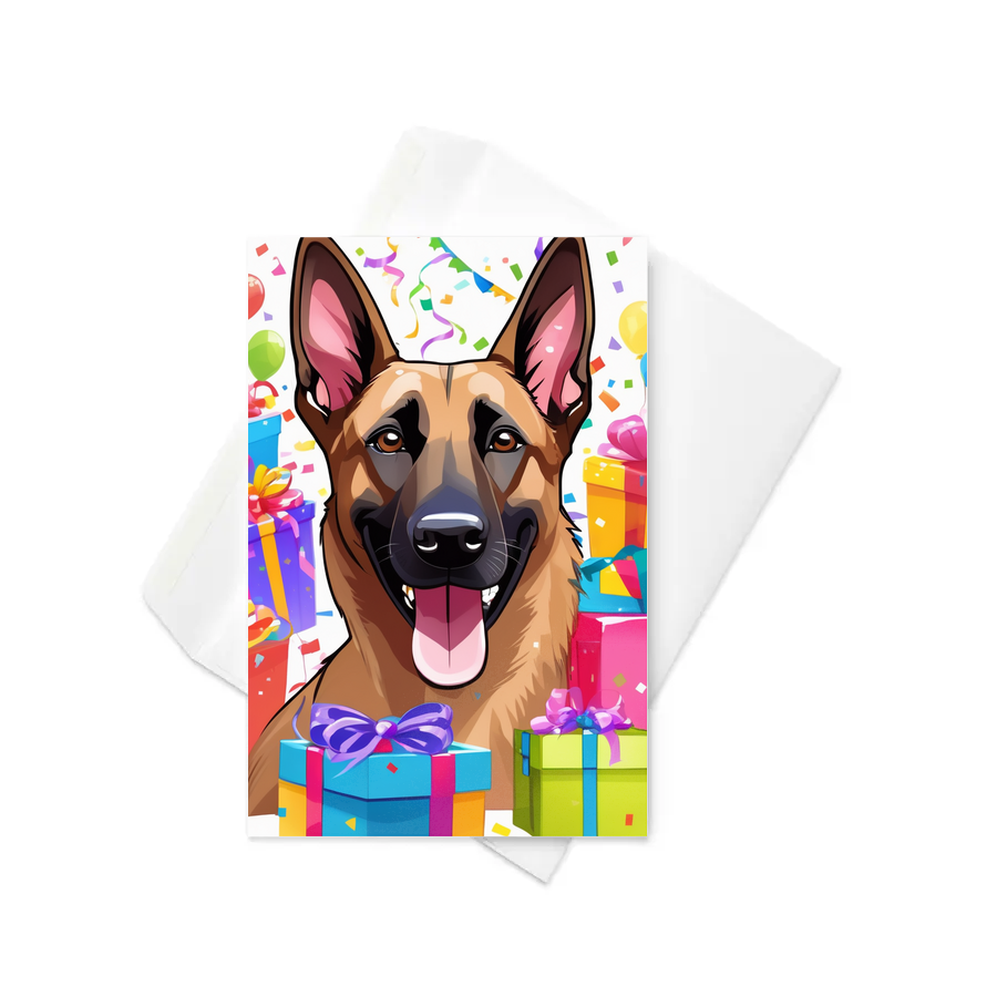PugMug Custom Belgian Malinois Greeting Card