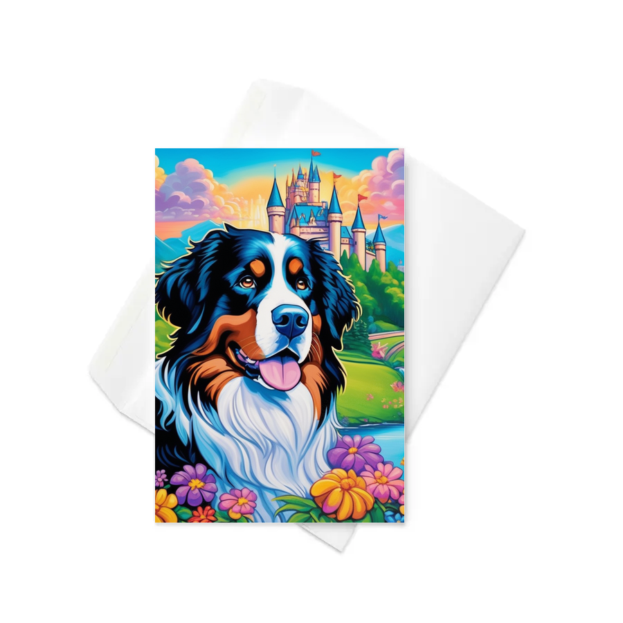 PugMug Custom Bernese Mountain Dog Greeting Card