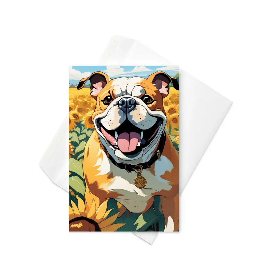 PugMug Custom Bulldog Greeting Card