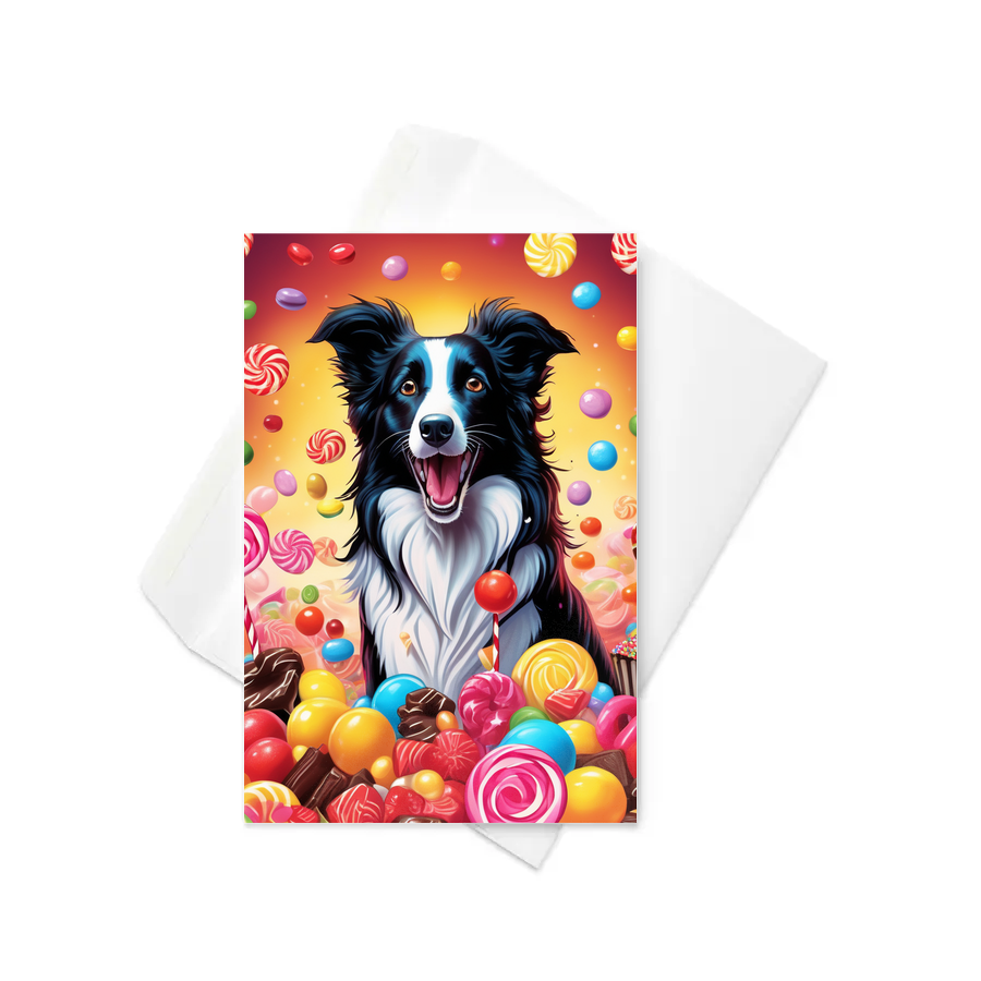 PugMug Custom Border Collie Greeting Card