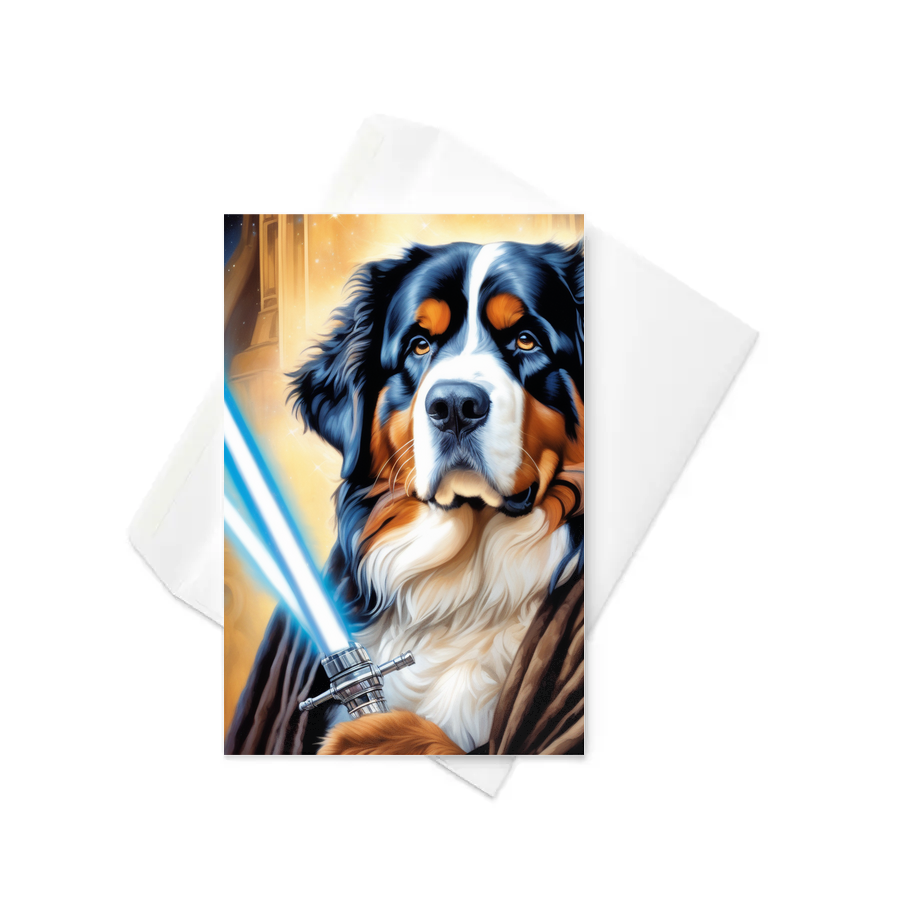 PugMug Custom Bernese Mountain Dog Greeting Card