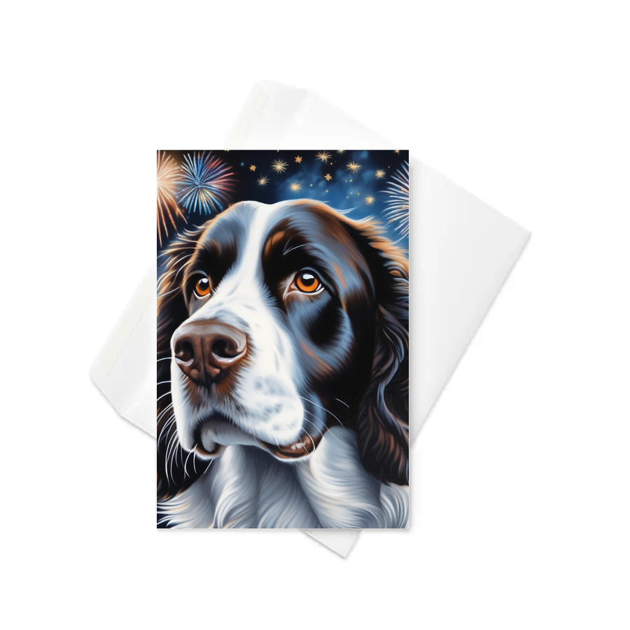 PugMug Custom English Springer Spaniel Greeting Card