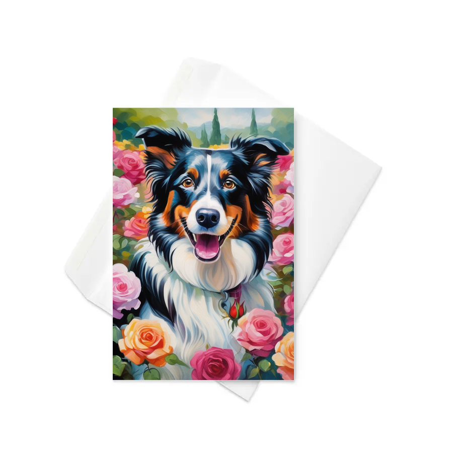 PugMug Custom Border Collie Greeting Card
