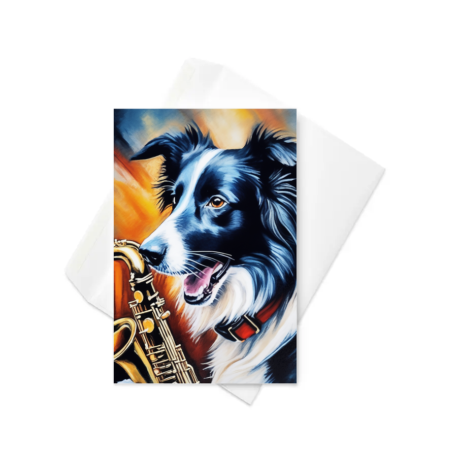 PugMug Custom Border Collie Greeting Card