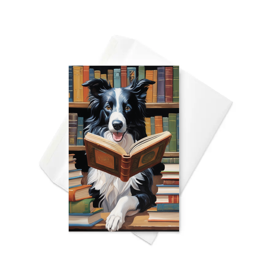 PugMug Custom Border Collie Greeting Card